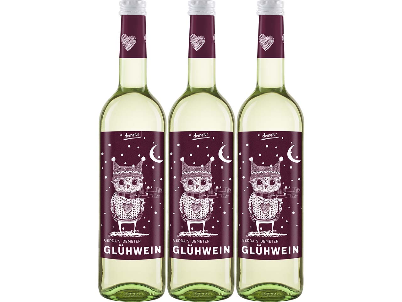 GERDA´S Bio-Glühwein-Paket, weiß, 3 x 0,75 l