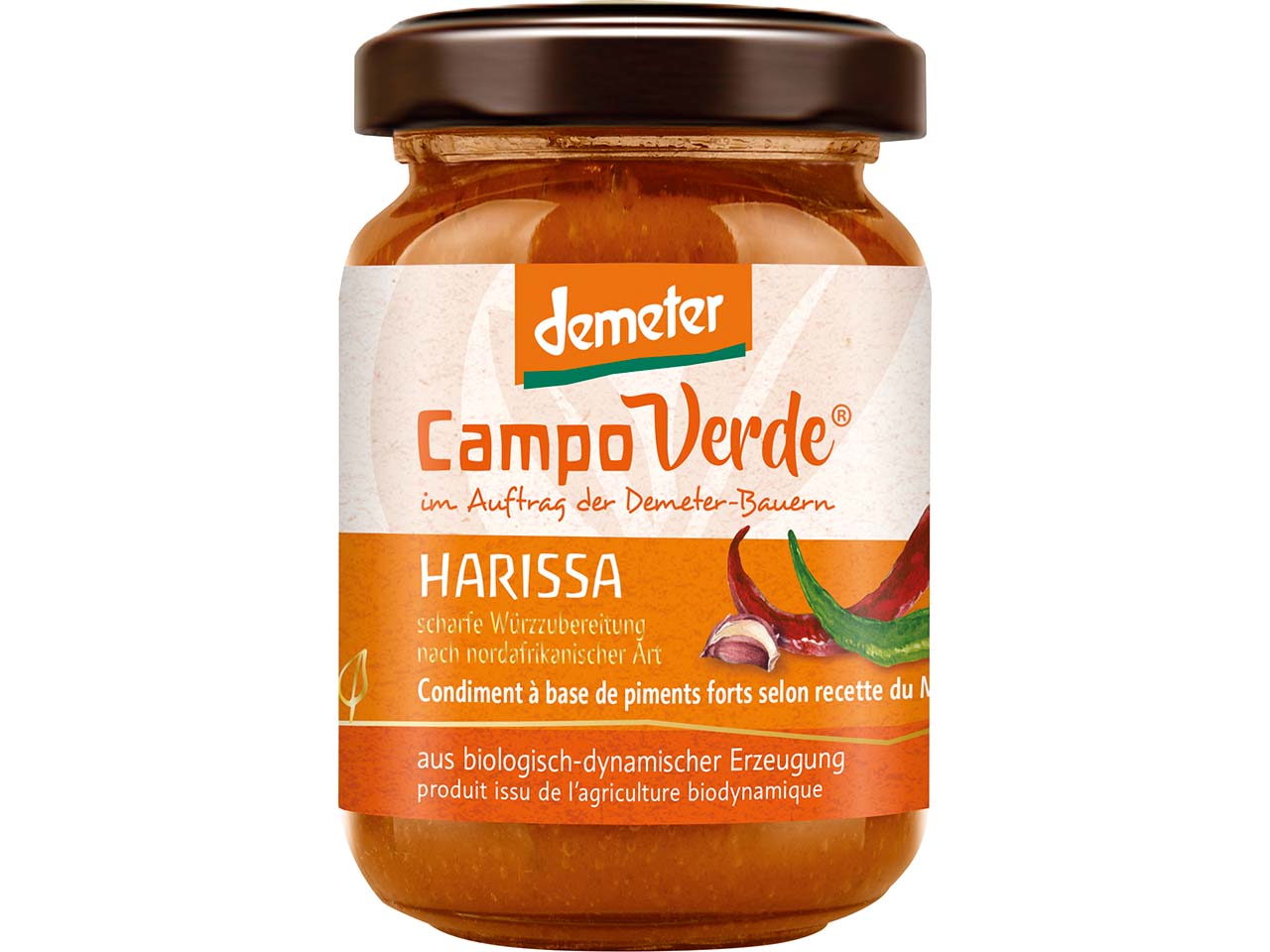 Campo Verde Bio-Würzpaste "Harissa", 125 g