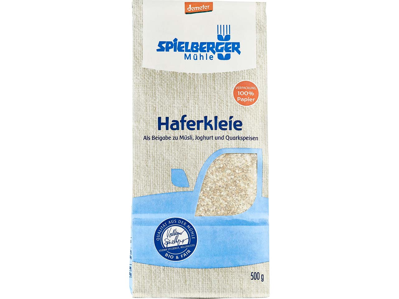 Spielberger Mühle Bio-Haferkleie, 500 g