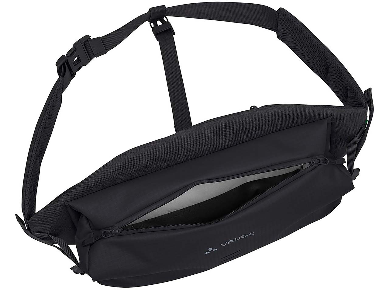 VAUDE Cross-Body-Tasche "CityCross 6" mit Volumenerweiterung, black
