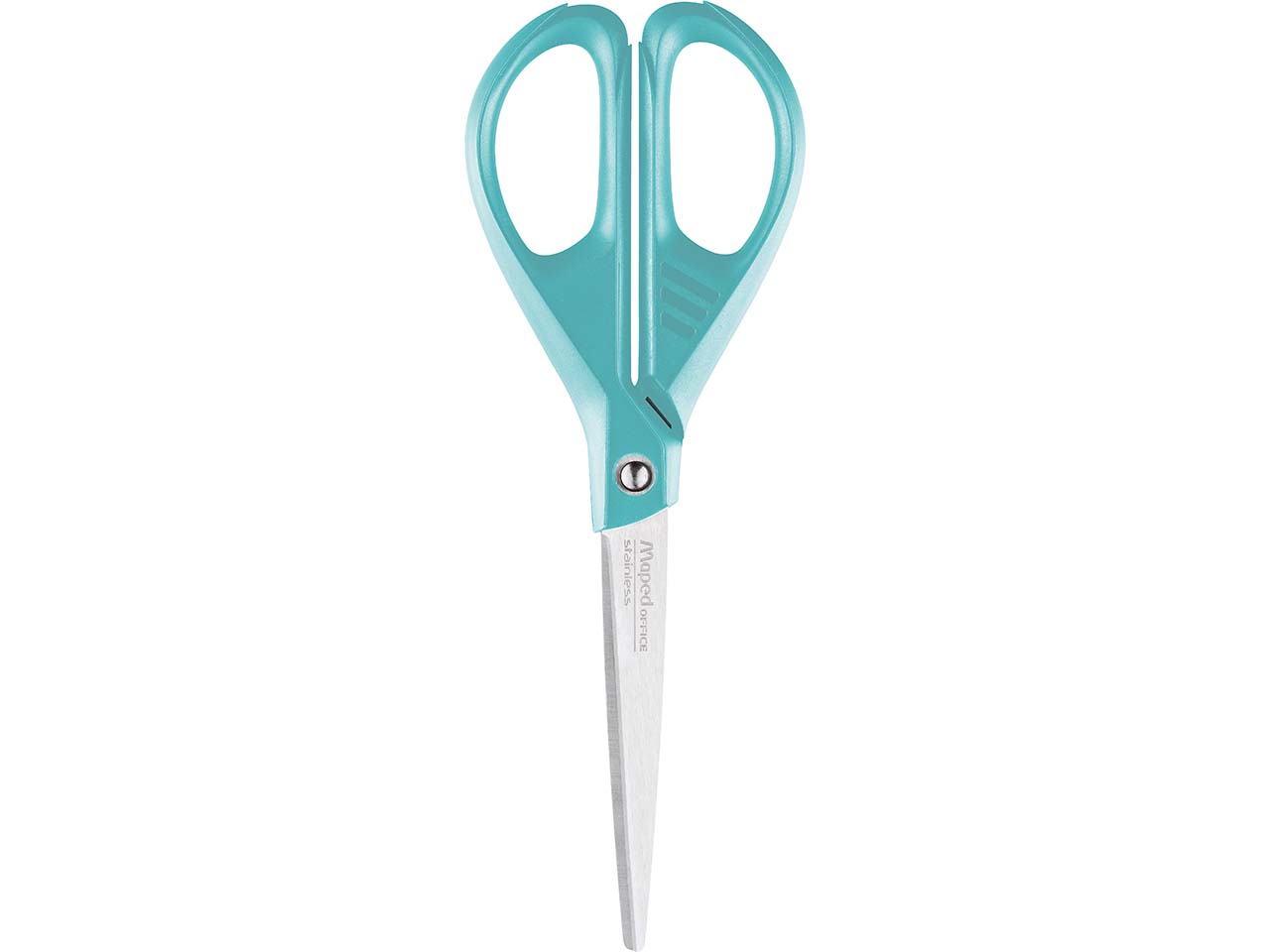 Maped Schere "Essentials Green" 17 cm mit Recyclingkunststoff (60%), türkis