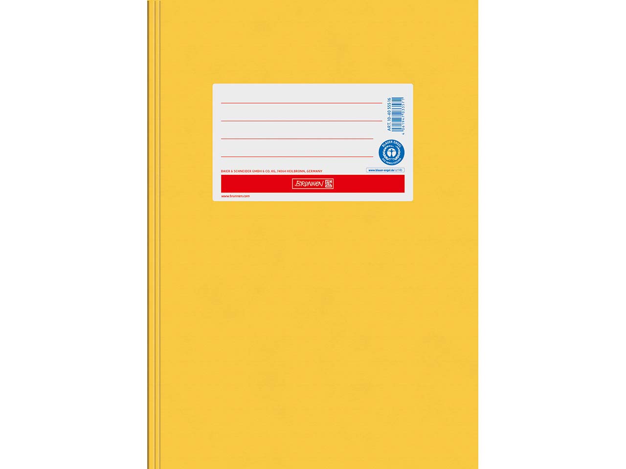 BRUNNEN Heftumschlag aus Papier DIN A5, goldgelb