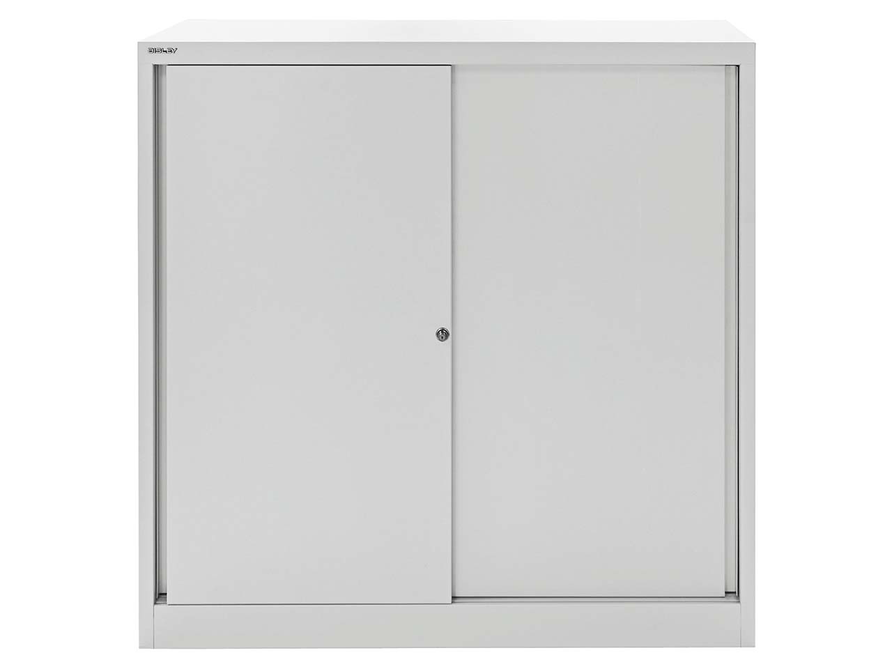 BISLEY Schiebetürenschrank 'ECO' 3 OH, Breite 120 cm lichtgrau