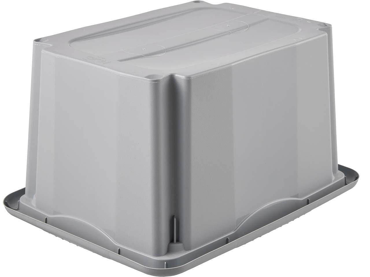 keeeper Aufbewahrungsbox "Emil Eco Line" mit Deckel "Emilia", 38x28,5x20,5 cm, 15 l, grau