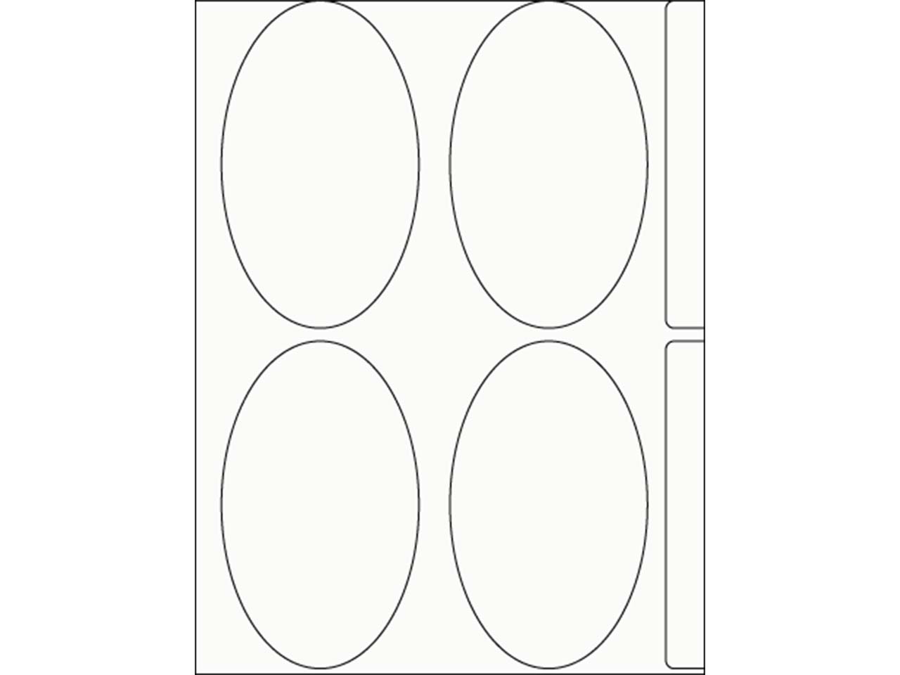 80 Etiketten oval 80 mm