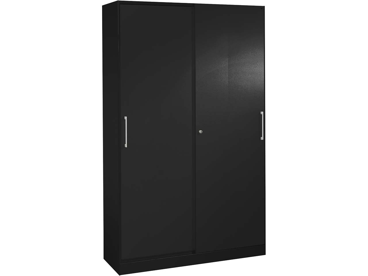 Schiebetürenschrank "CONTACT", Höhe 198 cm  (BxT) 100 x 43,5, schwarz