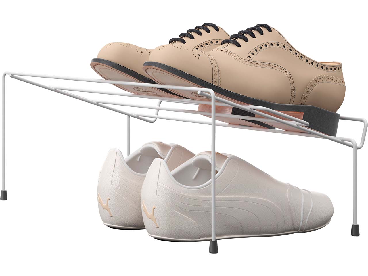 Metaltex Schrankeinsatz für Schuhe "Cipok", 2er-Pack