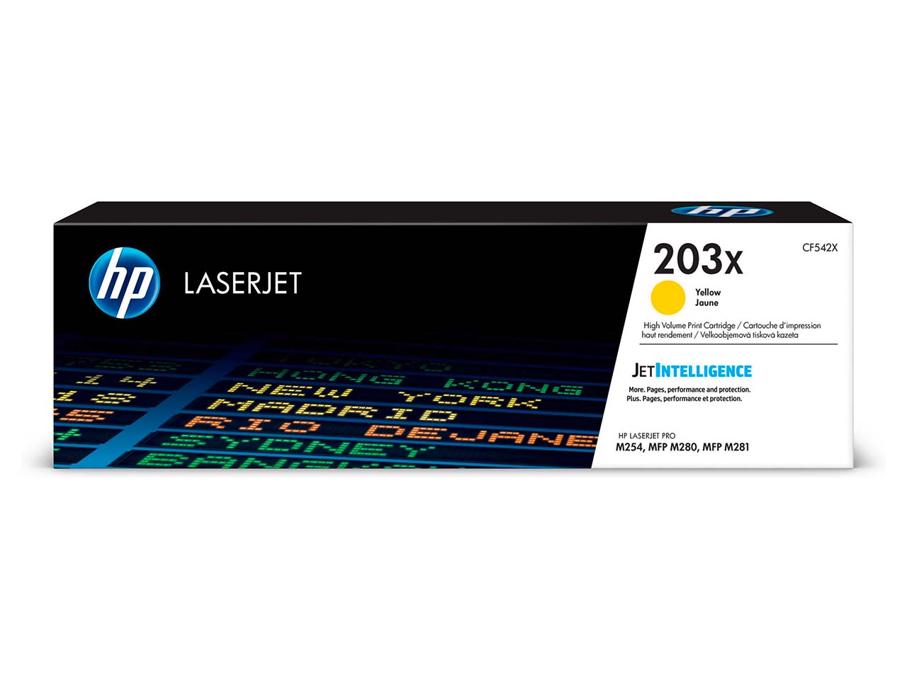 hp Toner CF542X, Nr. 203X gelb