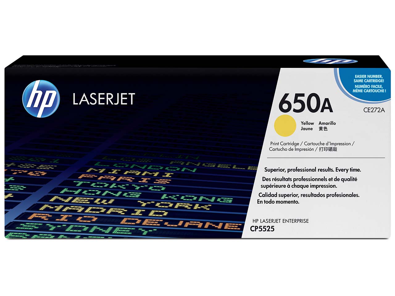 hp Druckkassette CE272A, Nr. 650A gelb