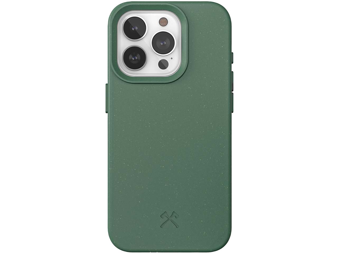 Woodcessories Smartphonehülle aus Biokunststoff für iPhone 15 Pro, grün