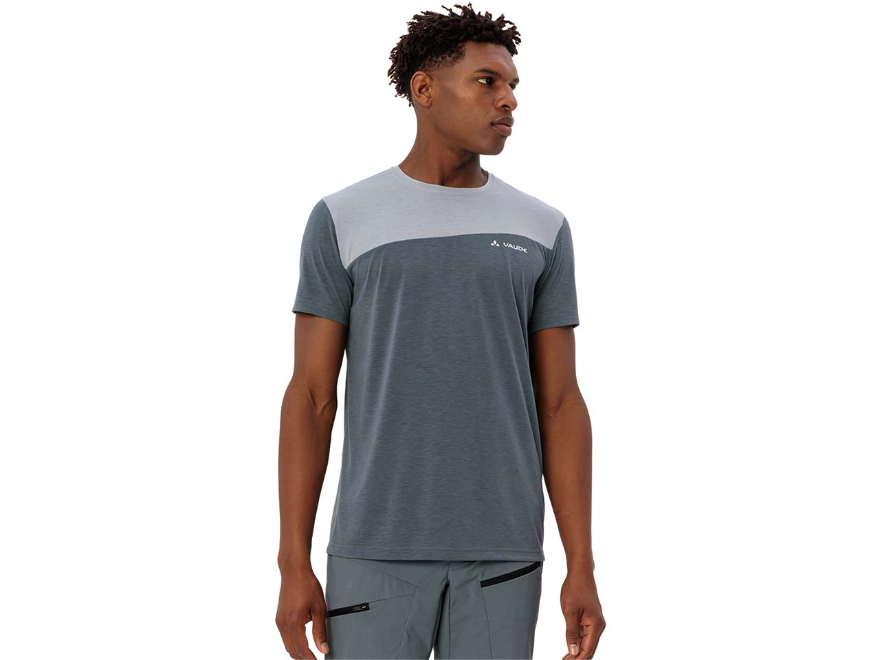 VAUDE Herren-T-Shirt 'Sveit' schnelltrocknend, heron uni, Gr. L