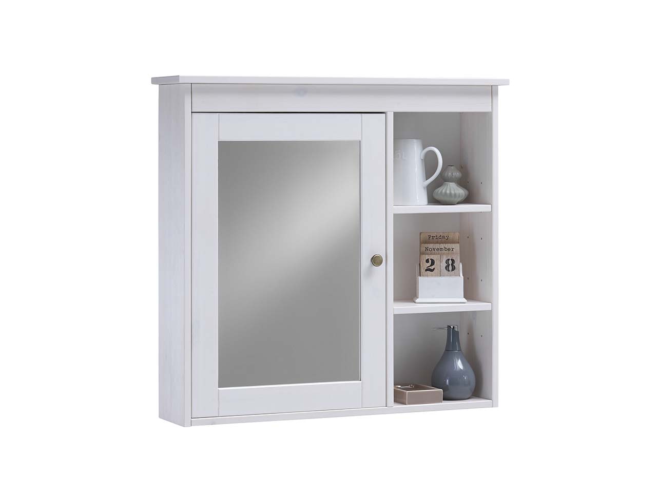 Spiegelschrank "Splash" weiß B 80 x T 18 x H 75 cm