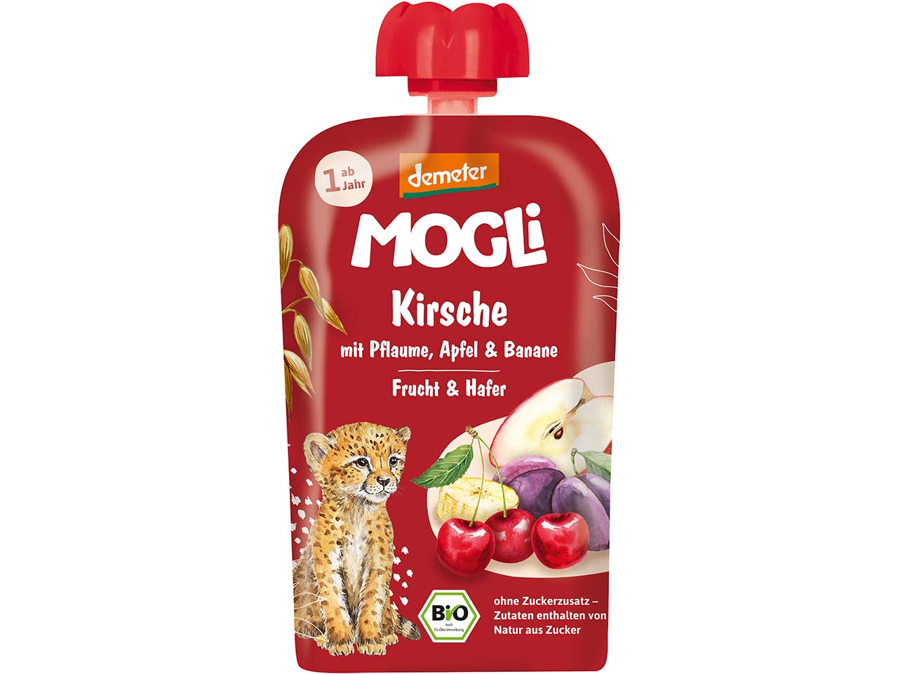 MOGLi Bio-Quetschie "Kirsche-Pflaume", 100 g