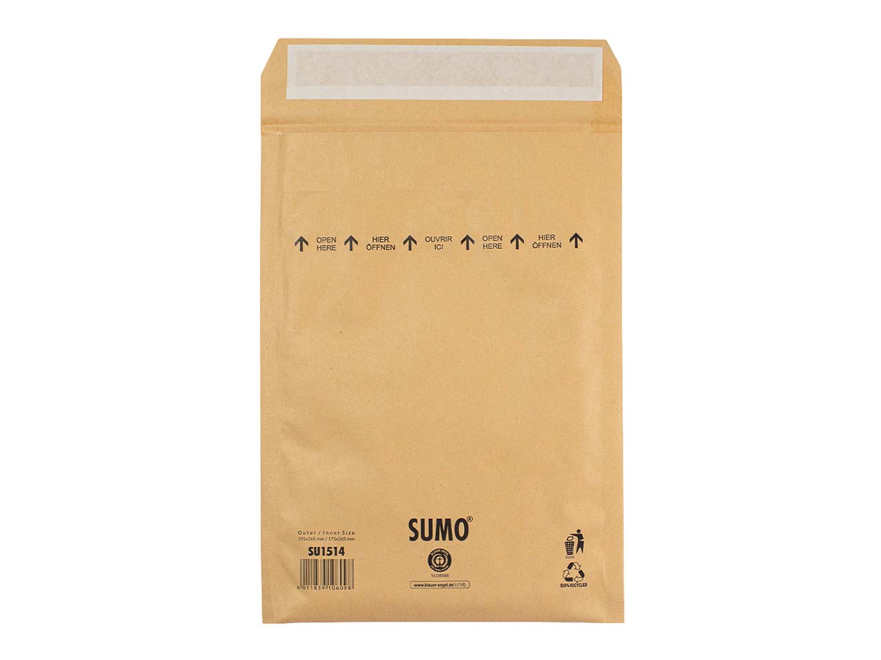 25 sumo Versandtaschen 175 x 265 mm