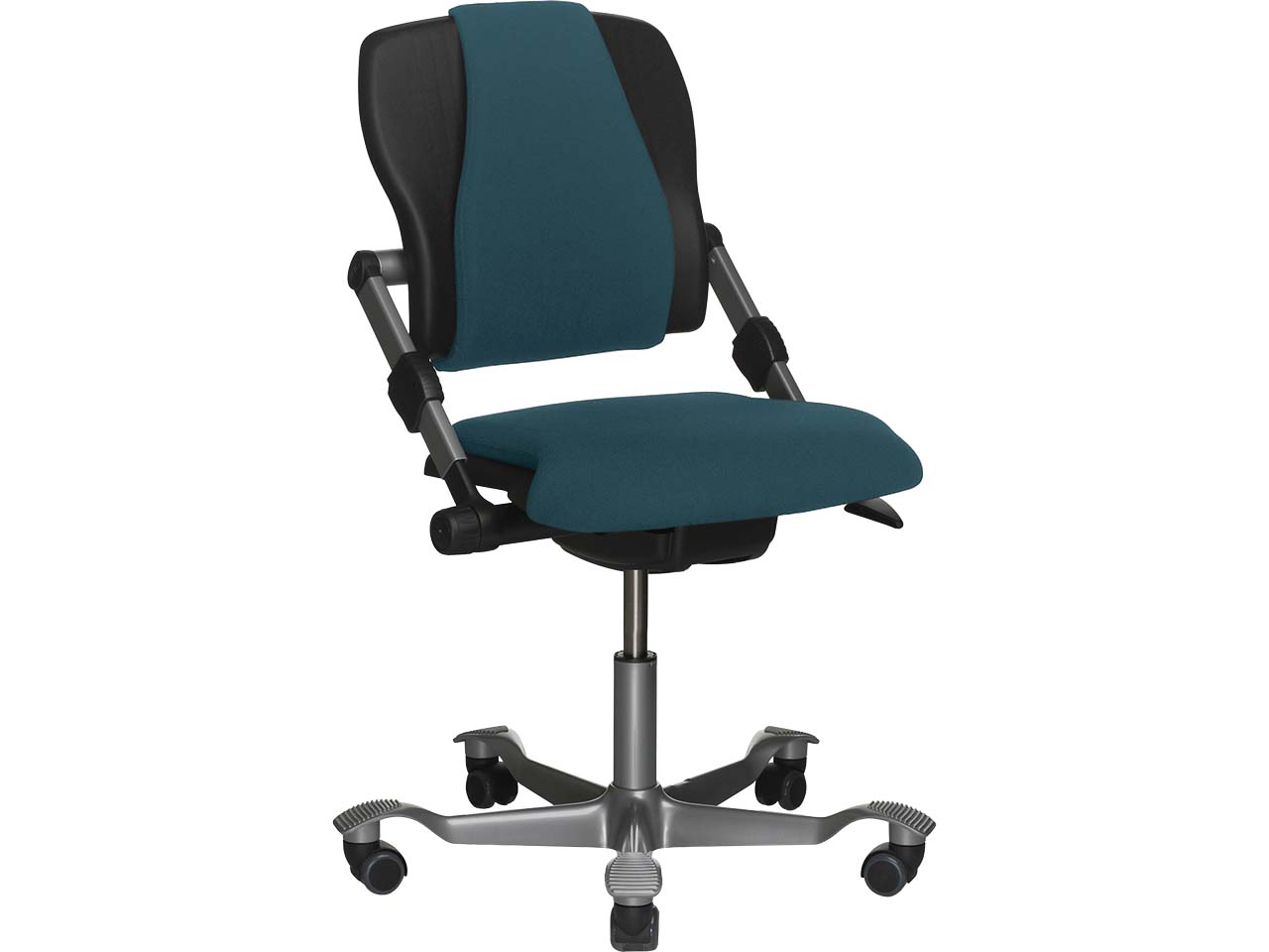 HAG Bürodrehstuhl "H03 340" Gestell: silber, Stoff: Cura blue
