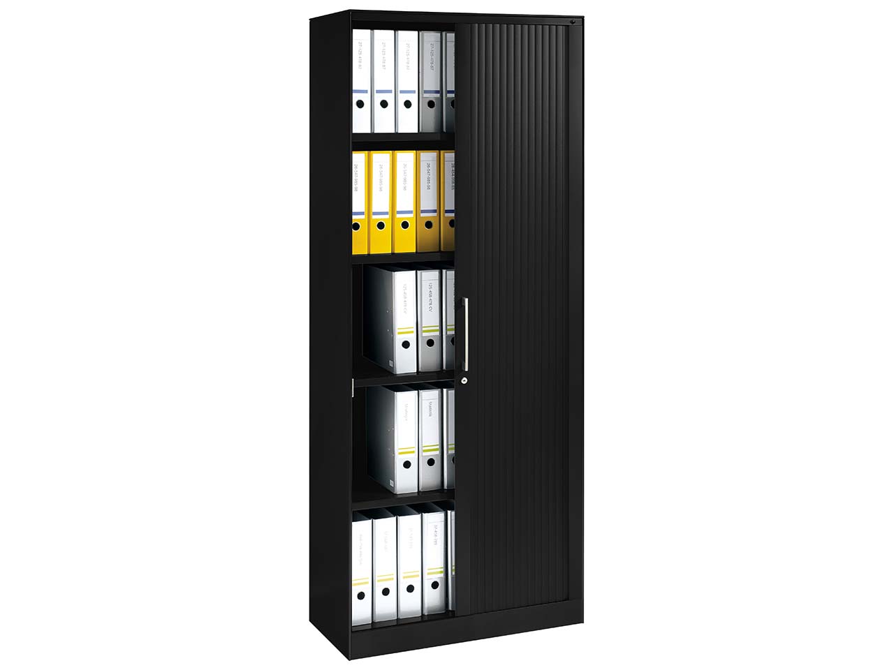 Rollladenschrank "CONTACT", Höhe 198 cm  (BxT) 80 x 43,5, schwarz