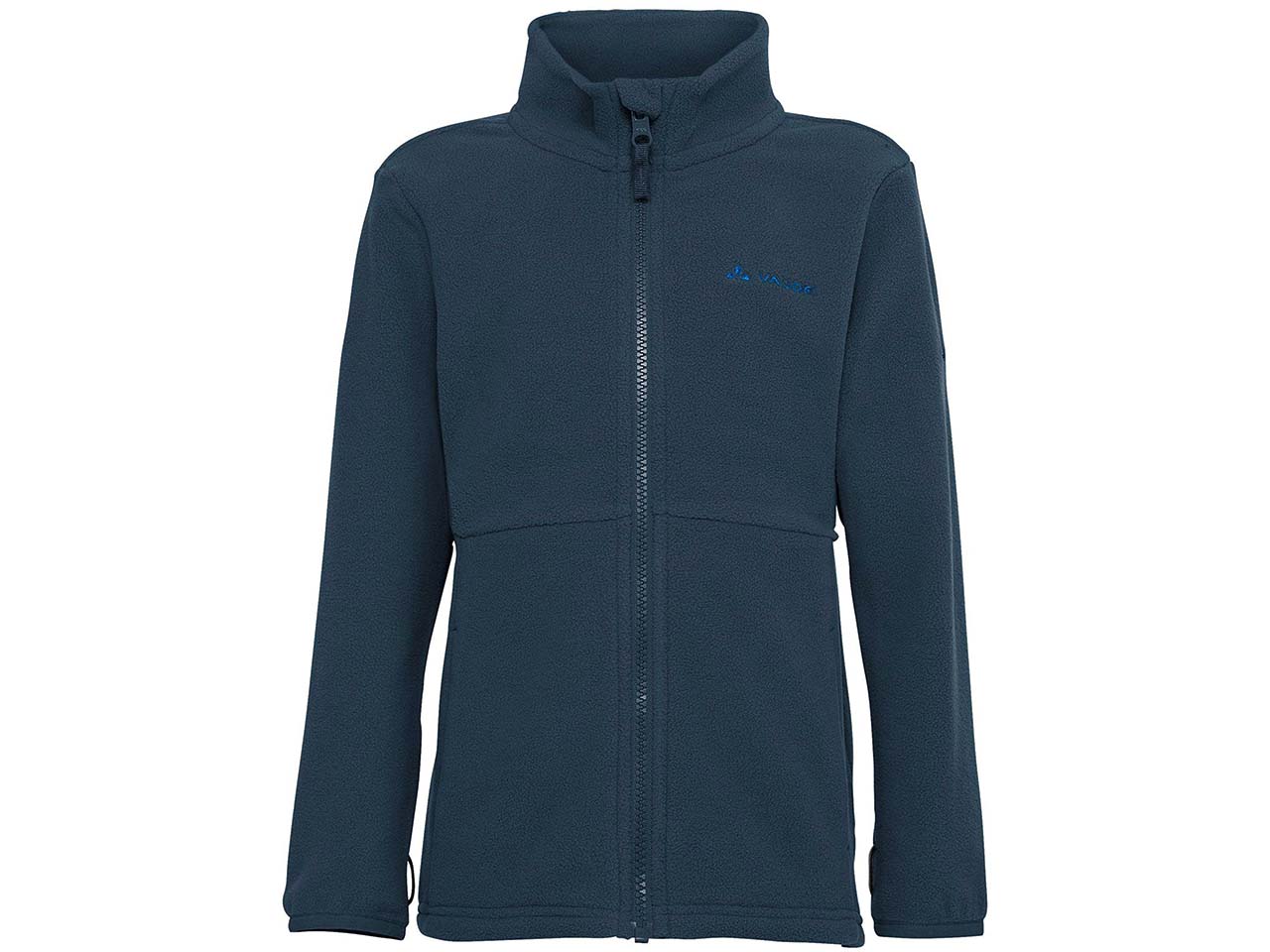VAUDE Bio-Kinder-Fleecejacke "Pulex II" mit Kinnschutz, dark sea, Gr. 110/116