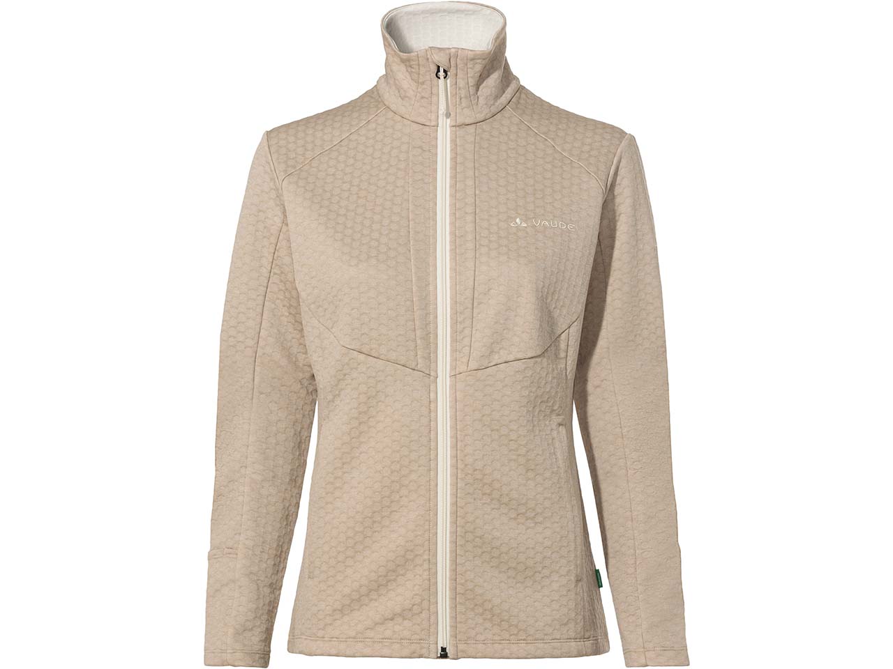 VAUDE Damen-Softshell-Fleecejacke 'Skomer Hiking SC' mit Stehkragen, linen, Gr. 36