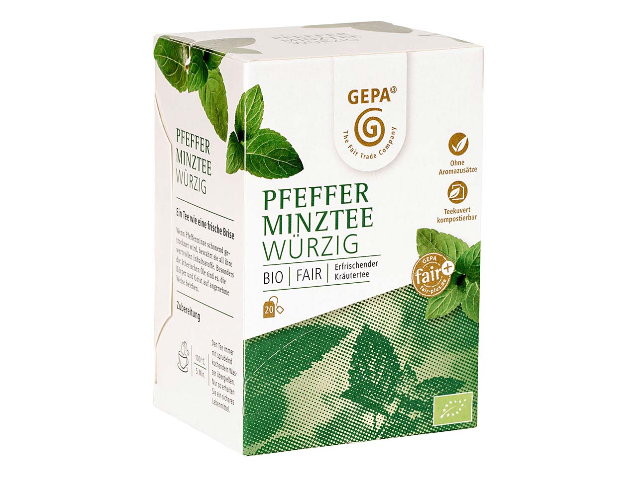 GEPA Bio-Pfefferminztee, 20 x 1,7 g
