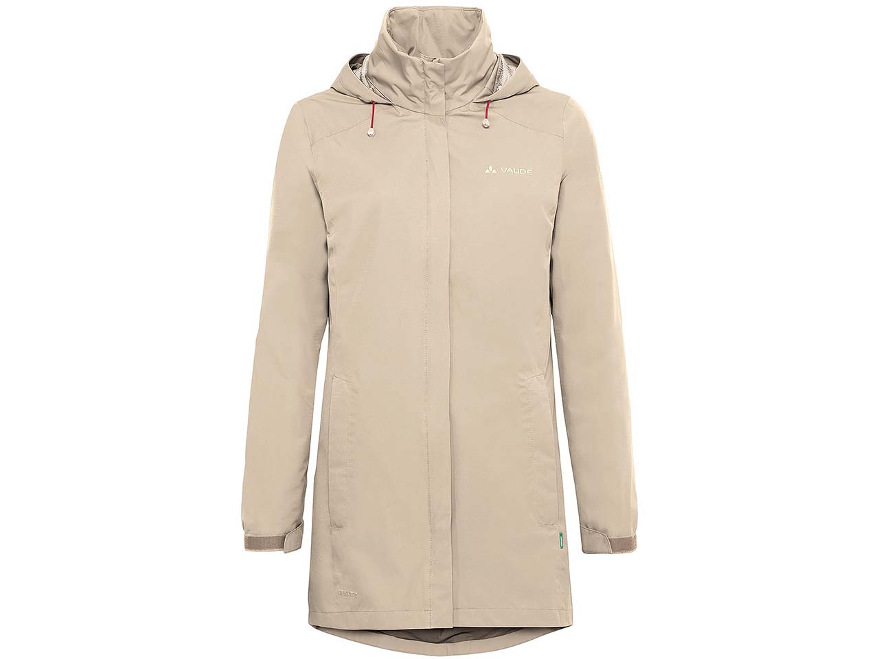 VAUDE Damen-Regen-Parka "Escape" mit separatem Kragen, linen, Gr. 40