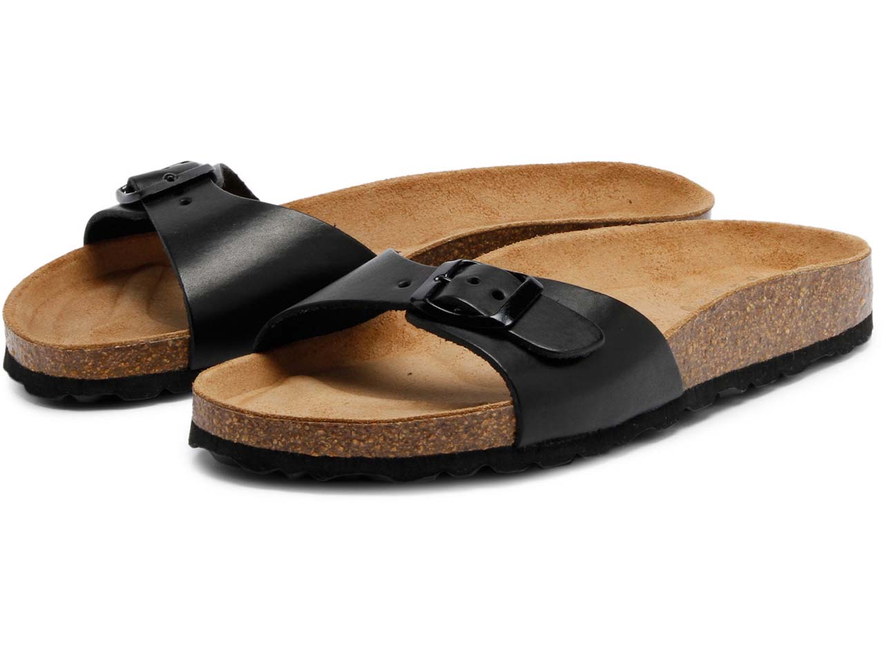 GRAND STEP SHOES Damen-Sandalen "LINDA" mit verstellbarem Riemen, black, Gr. 40