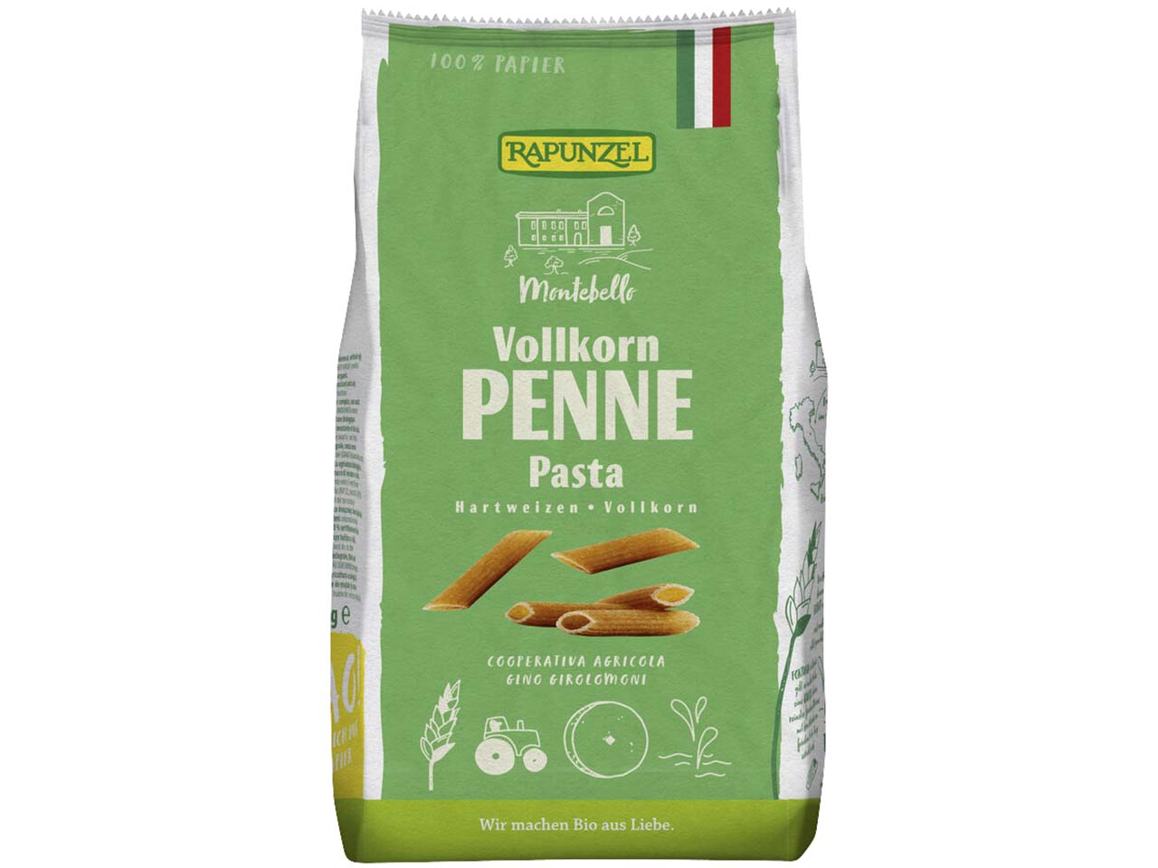 RAPUNZEL Bio-Vollkorn-Penne, 500 g