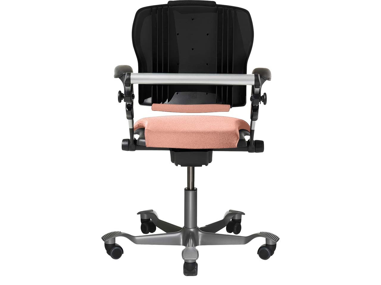 HAG Bürodrehstuhl "H03 340" Gestell: silber, Stoff: Select light blush