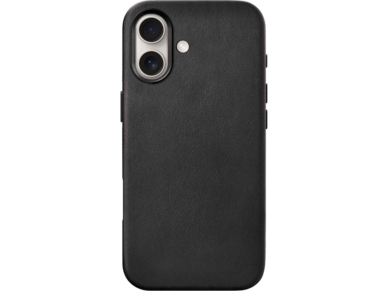 Woodcessories Smartphonehülle aus Bio-Leder "MagSafe Case" für iPhone 16 Plus, black