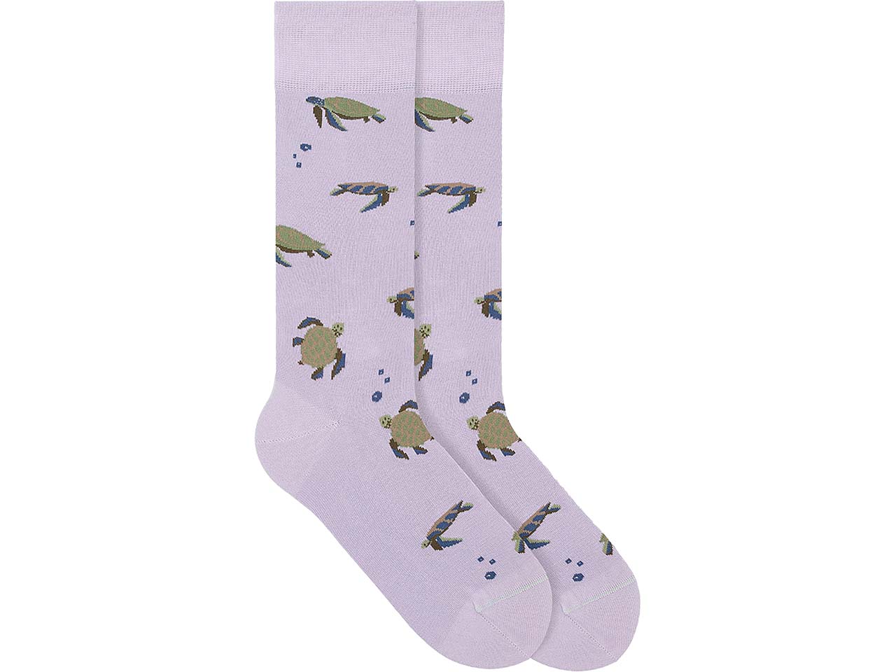 VON JUNGFELD Bio-Socken "Turtle", pastel lilac, Gr. 39/42