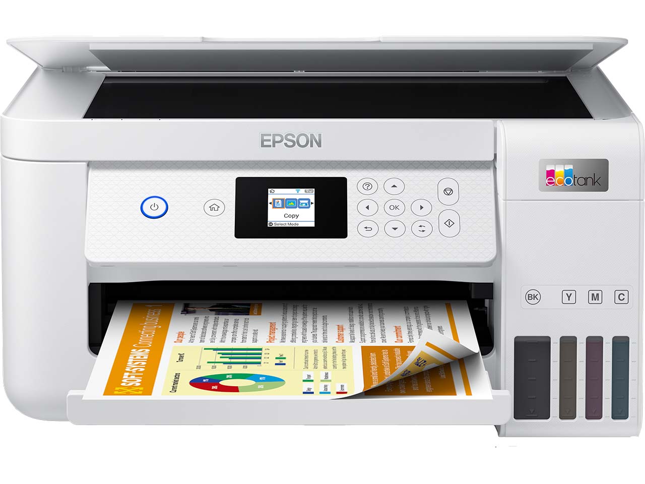Epson Tintenstrahl-Multifunktionsdrucker "EcoTank ET-2856" weiß