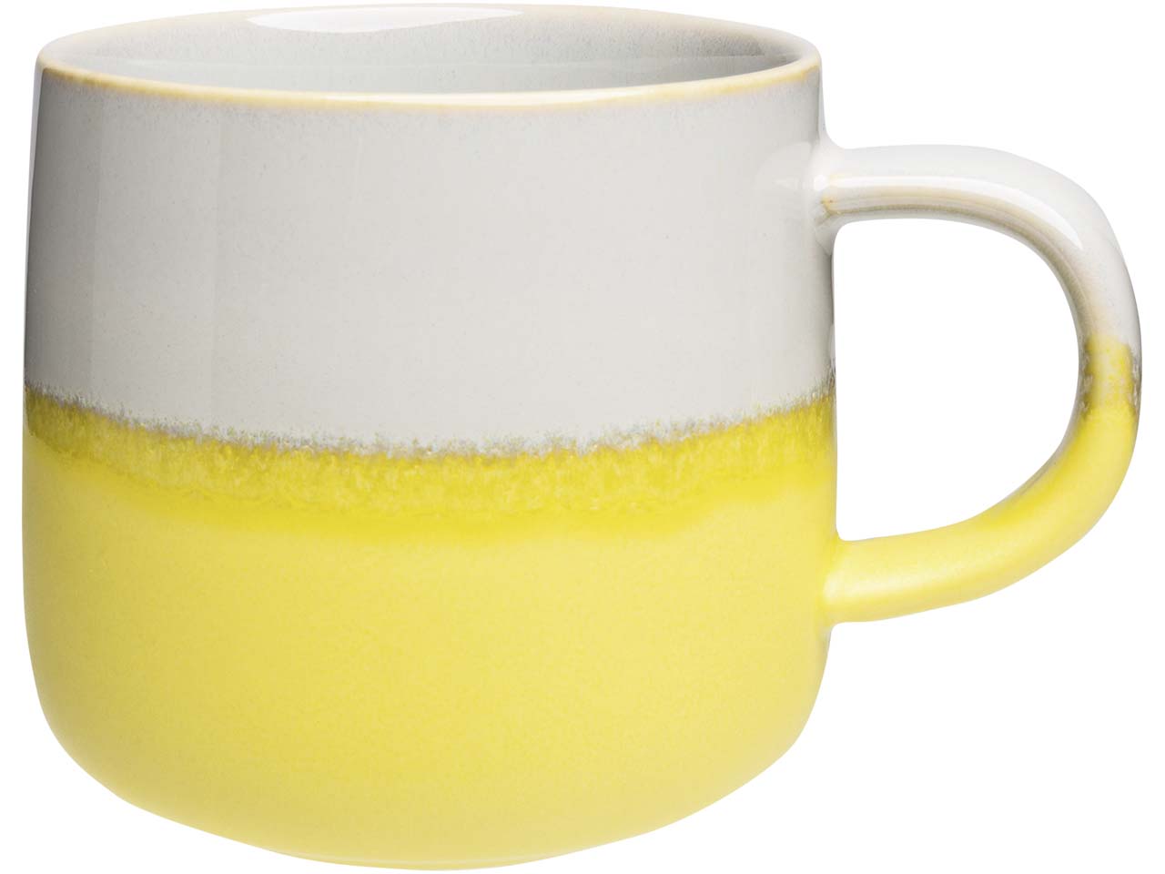 tranquillo Tasse "INDUSTRIAL" gelb/weiß