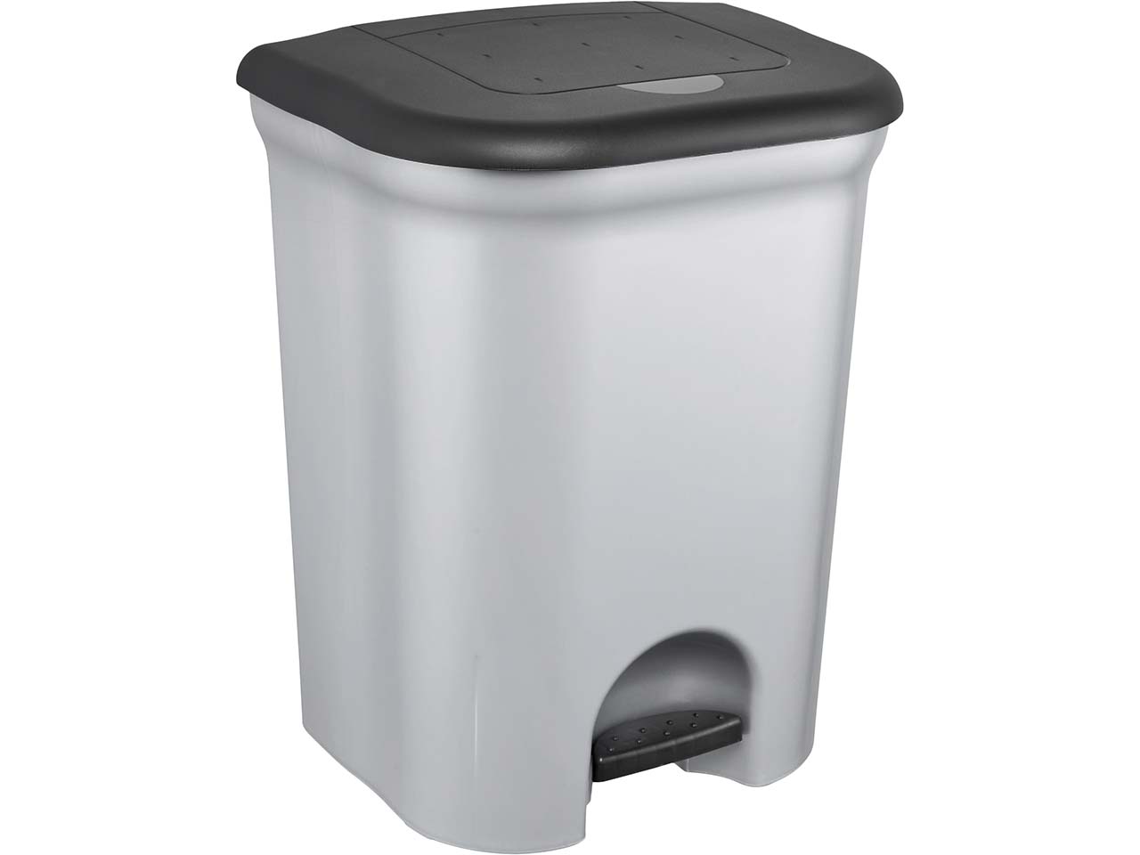 keeeper Abfall-Treteimer 'Torge' mit 2 Einsätzen, 2 x 11 l, silber