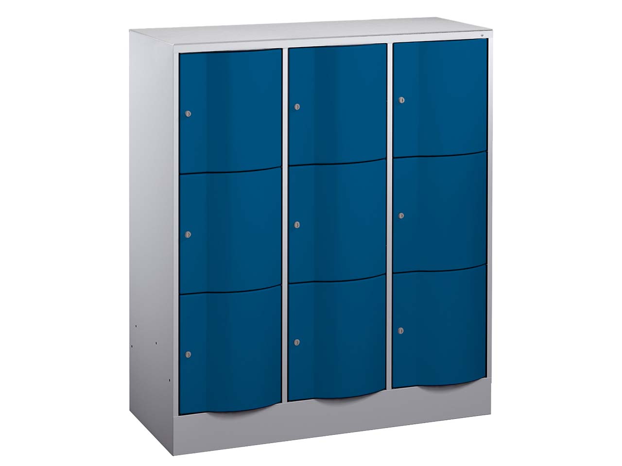 Schließfachschrank 3 Türme an/bl 3er