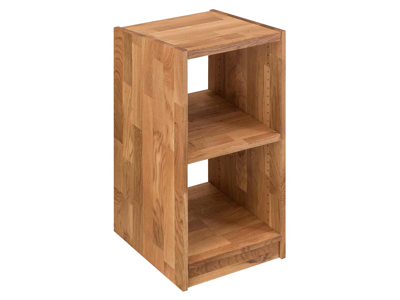 Regal "Grid" 1 x 2 Fächer, B 47 x H 87 x T 34 cm, Wildeiche geölt