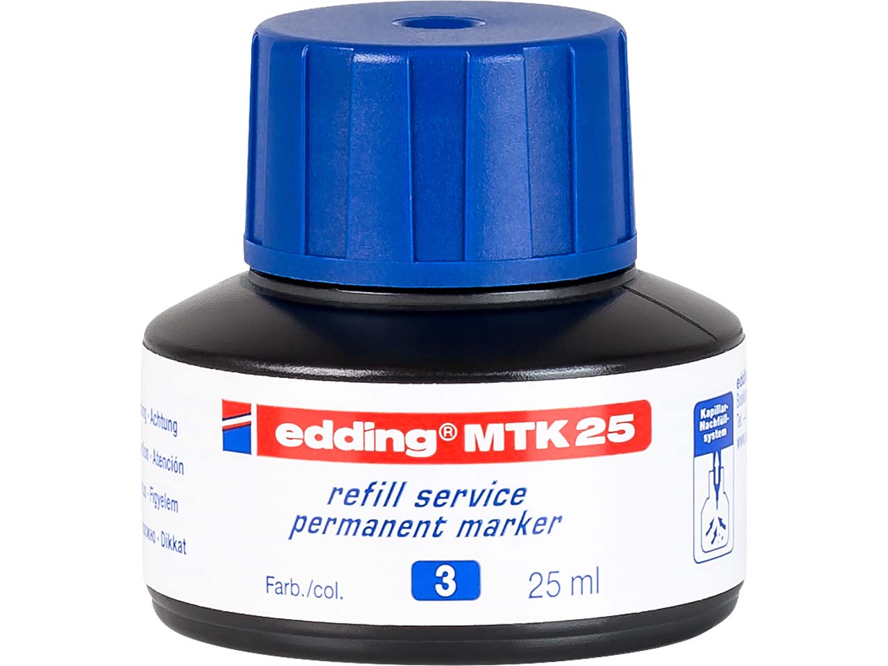 edding Nachfülltinte "MTK 25" für Permanentmarker, blau