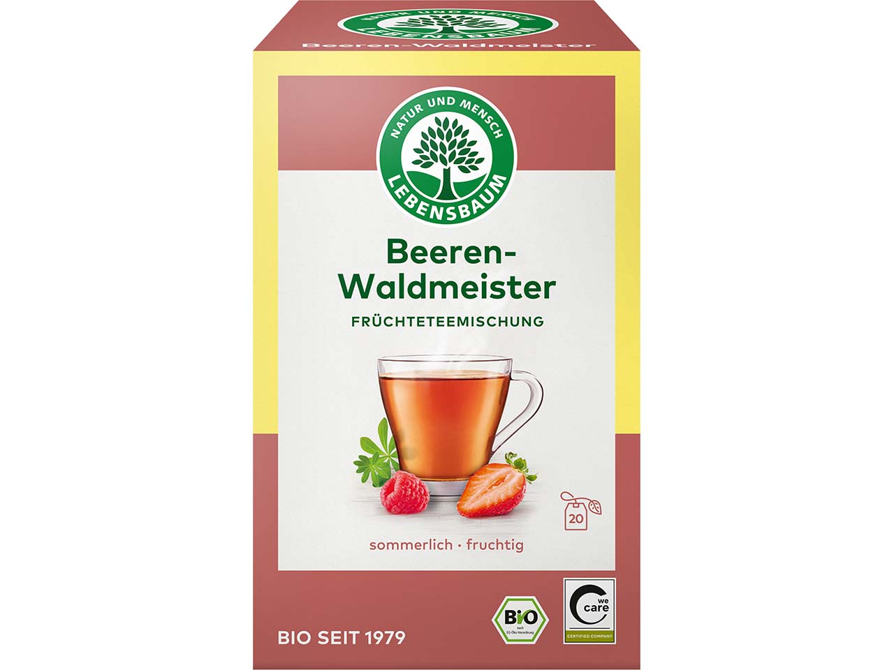 LEBENSBAUM Bio-Früchtetee "Beeren und Waldmeister", 20 x 2,0 g