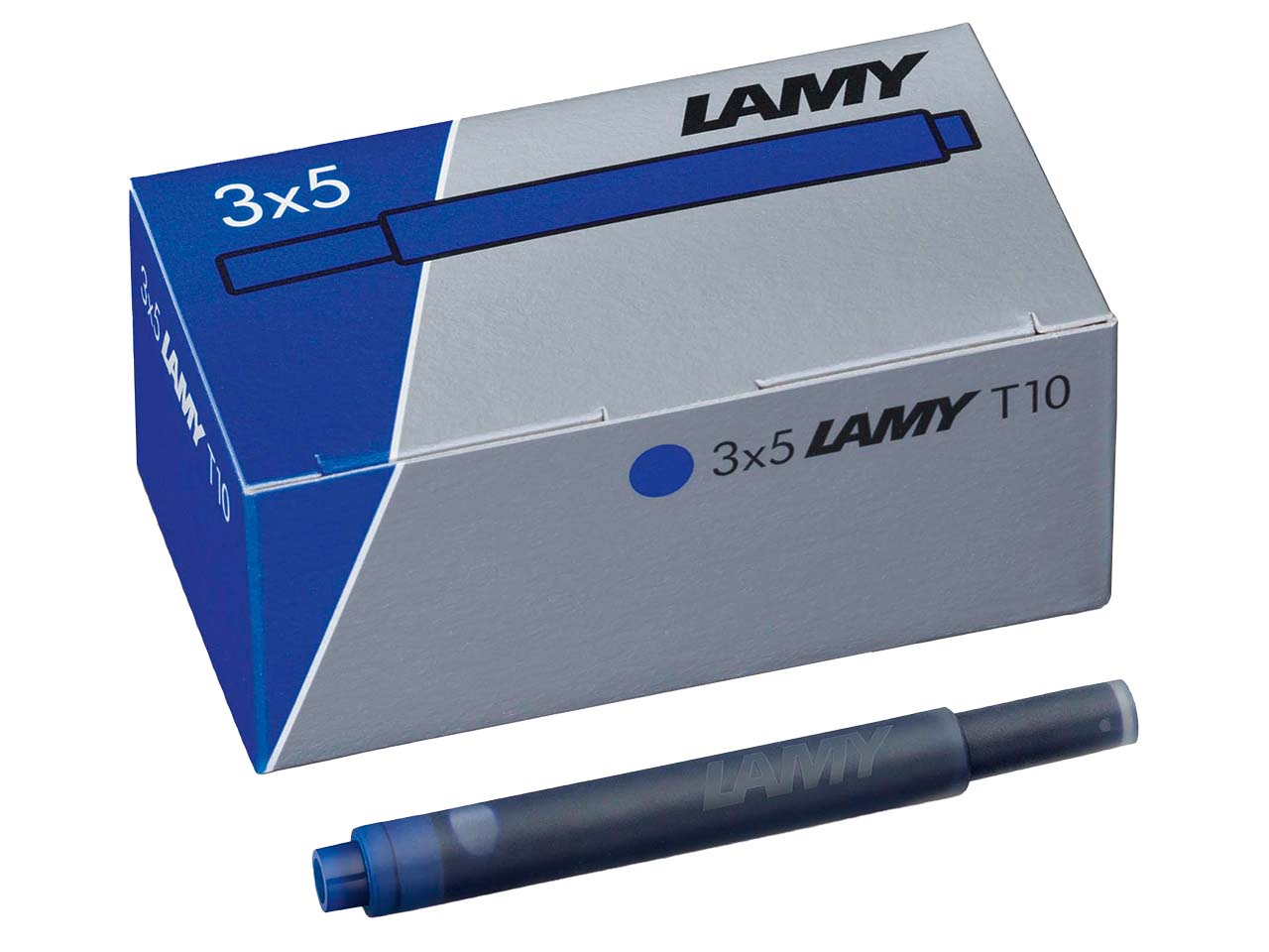 LAMY Großraum-Tintenpatrone 'T10', blau, Großpack, 3 x 5 Stk.