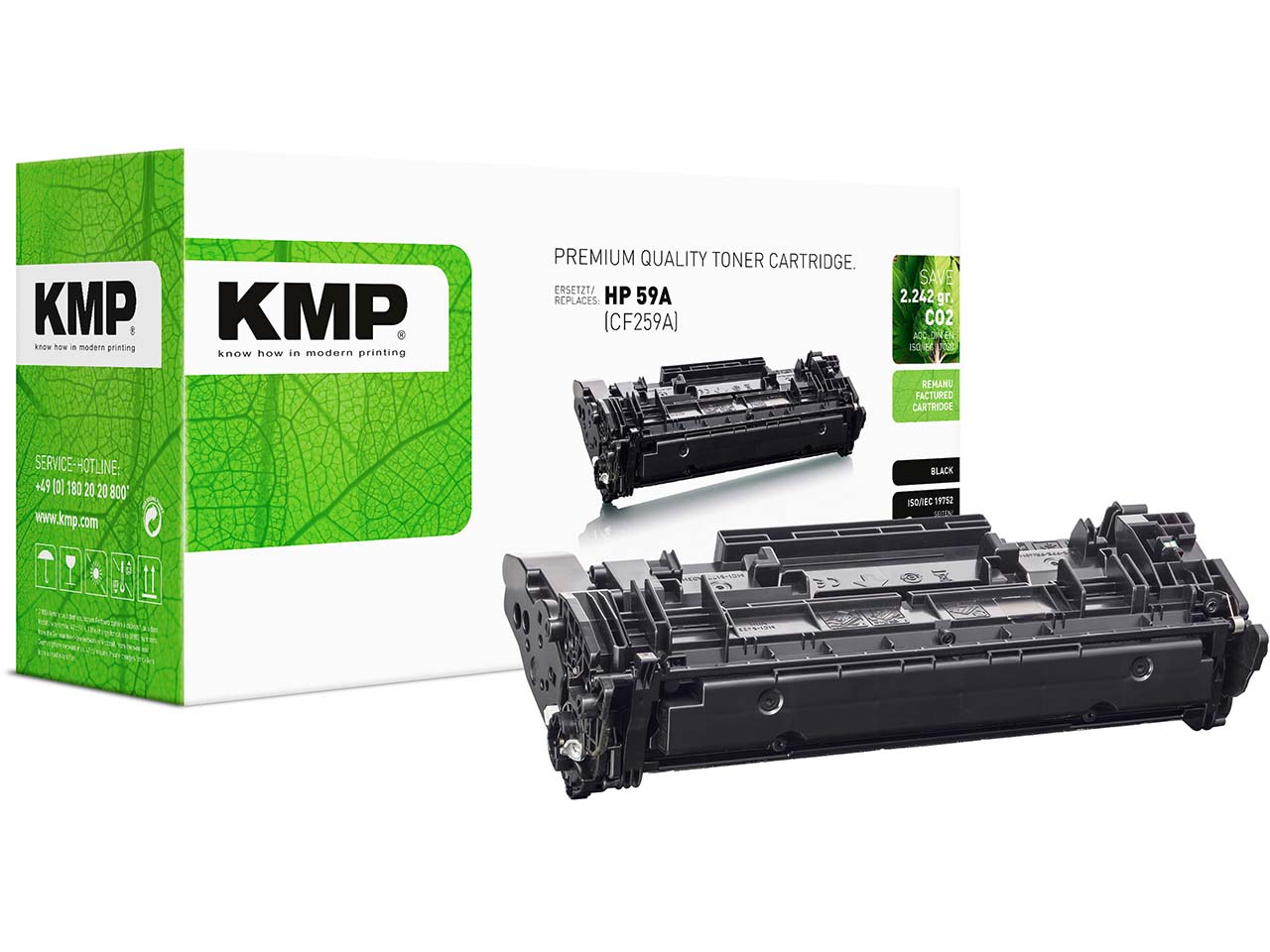 KMP Druckkassette ersetzt hp CF259A, Nr. 59A schwarz