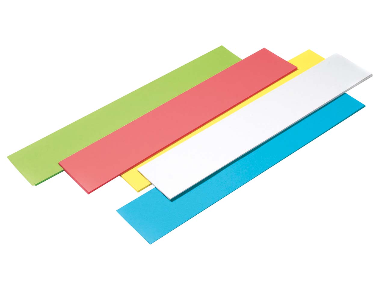 100 Überschriftenstreifen farbig sortiert