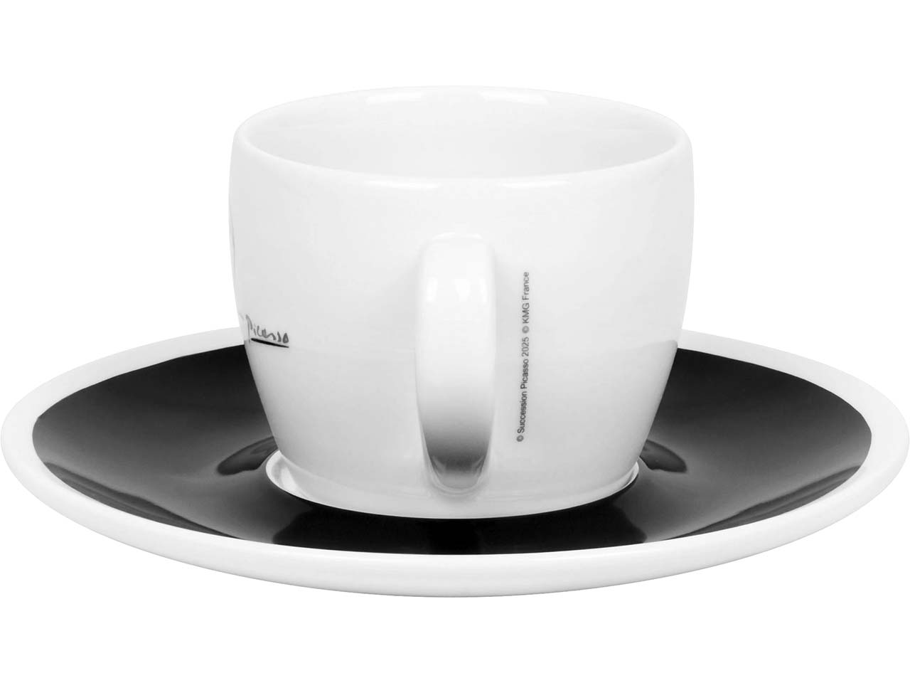 Könitz Kaffeetassen 2er-Pack "CB THREE Picasso Le Chouette" mit Untertassen, Vol.: 140 ml