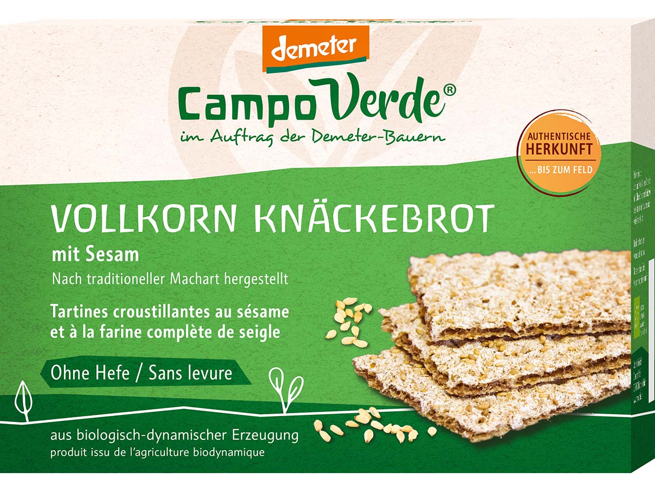 Campo Verde Bio-Knäckebrot mit Sesam, 250 g