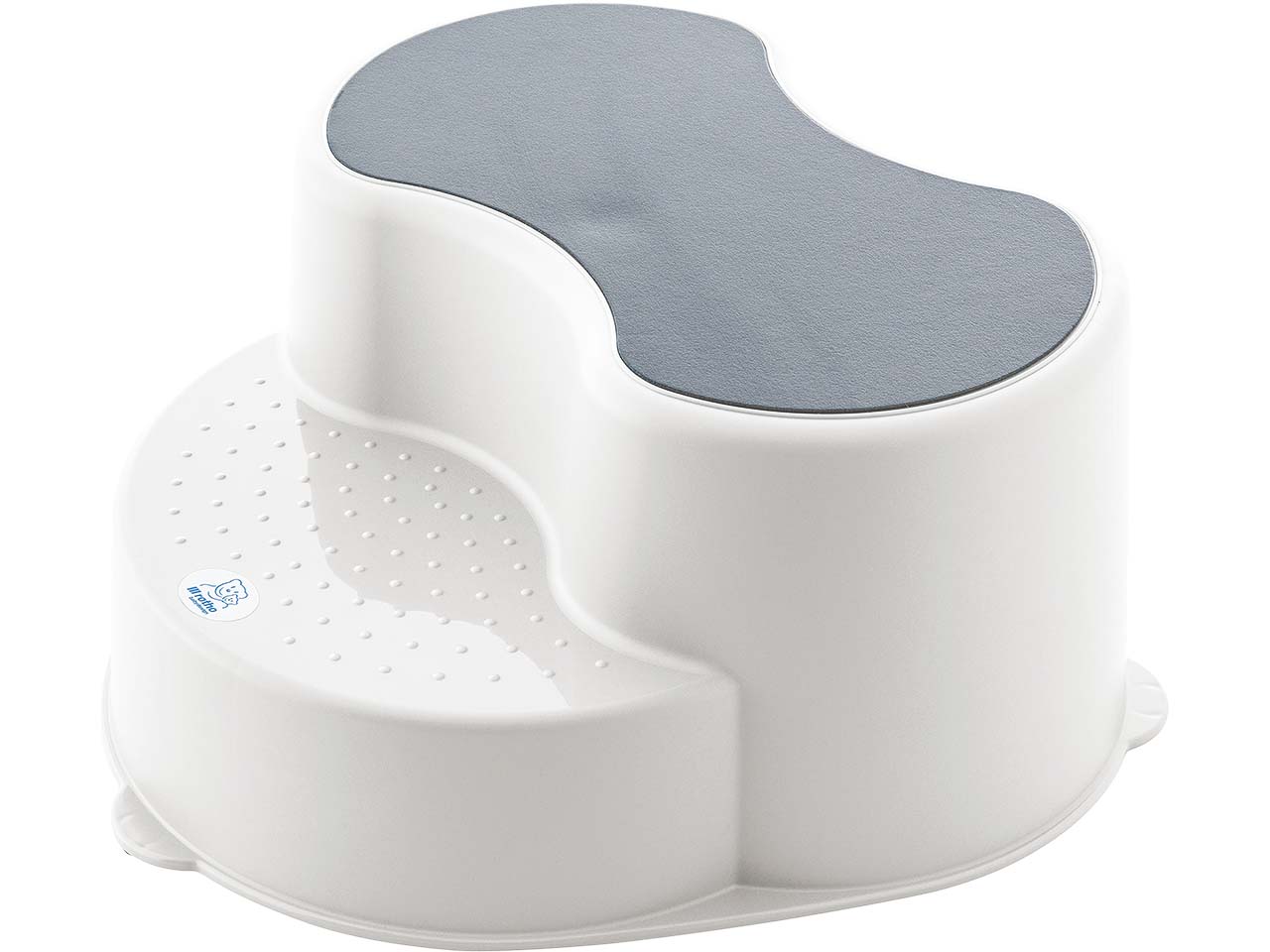 rotho Kinderschemel Tritthocker "TILO" aus Recyclingkunststoff, mistletoe white