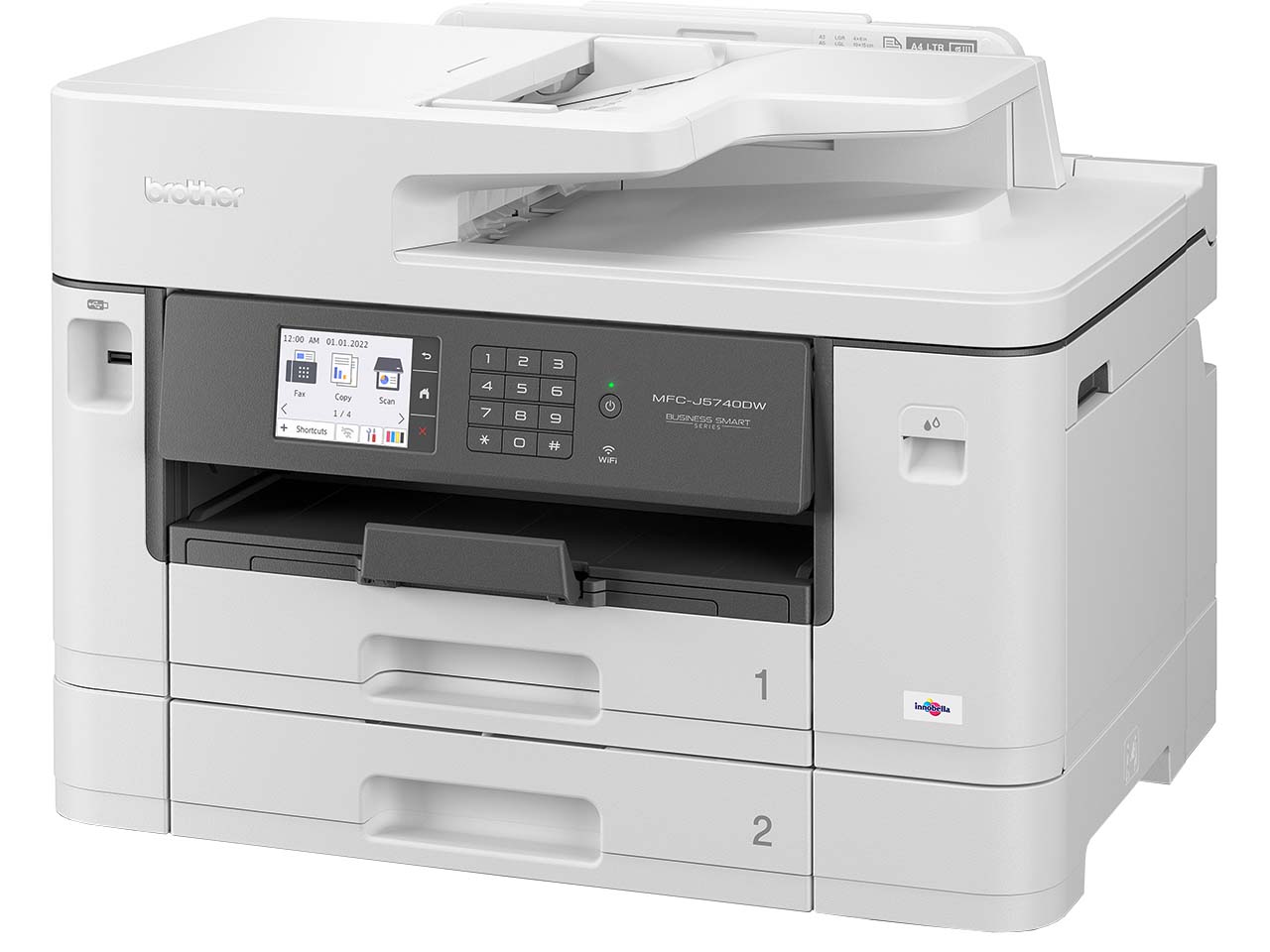 Brother Tintenstrahl-Multifunktionsdrucker "MFC-J5740DW" weiß