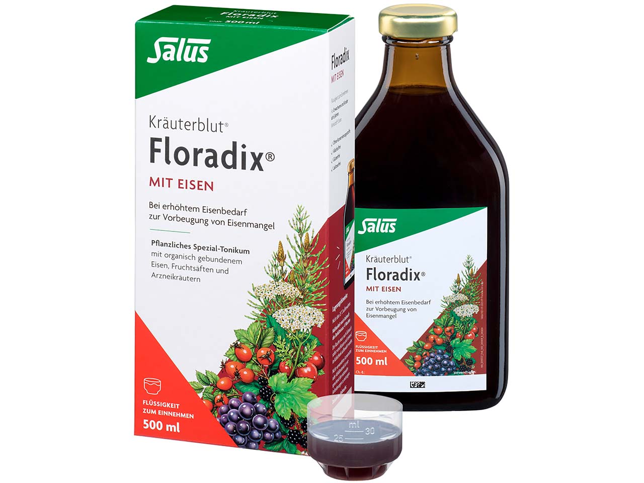 Salus Floradix-Kräuterblut mit Eisen, 500 ml