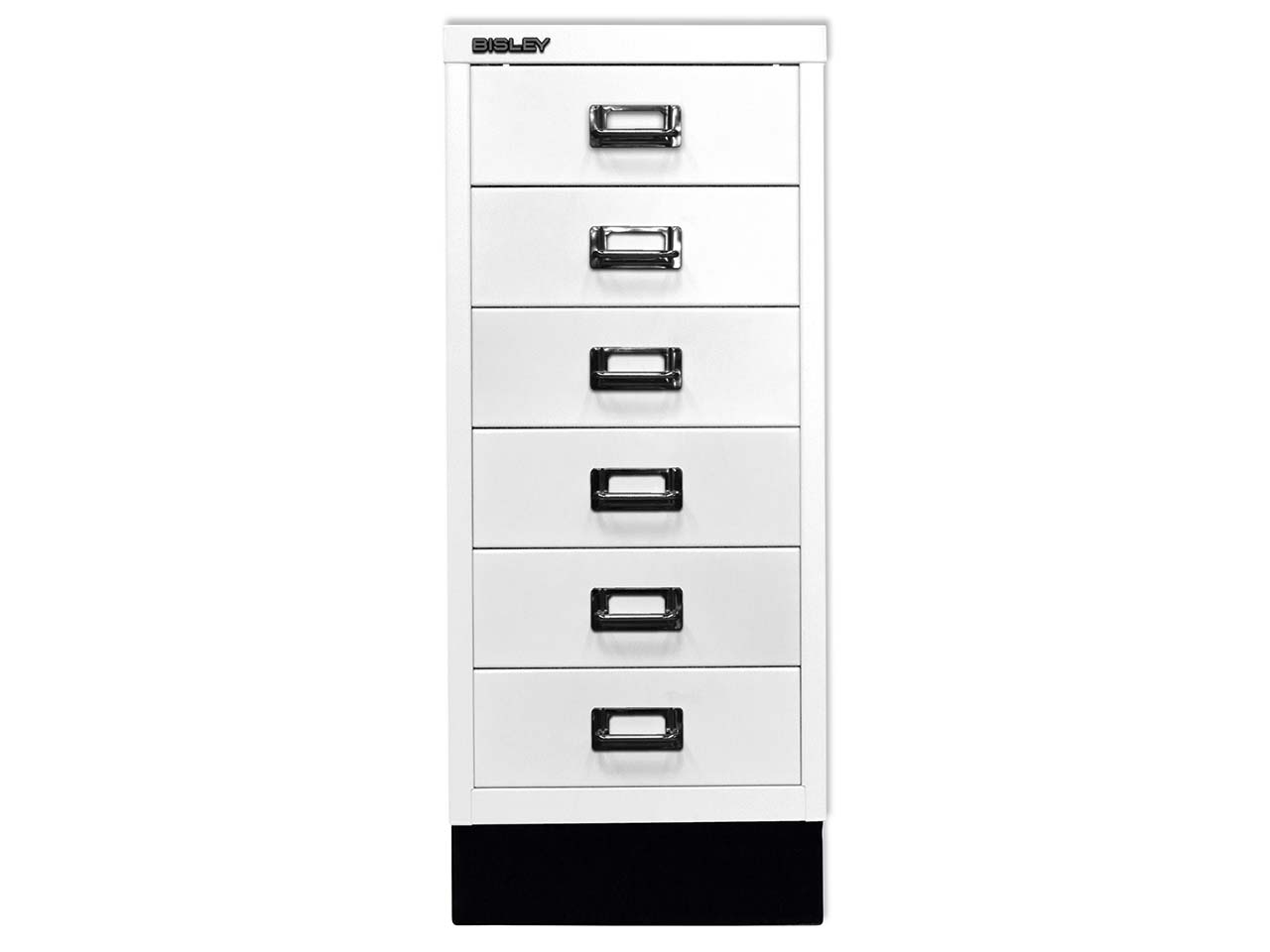 BISLEY Schubladenschrank "MultiDrawer" DIN A4 mit 6 Schubladen verkehrsweiß