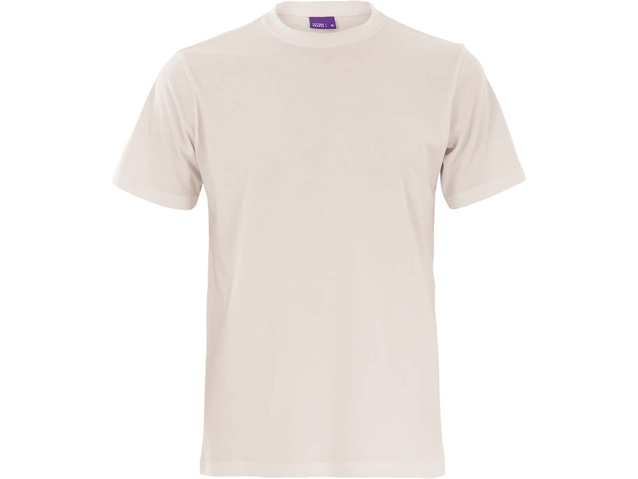 Living Crafts Bio-Herren-T-Shirt "CLARK" mit Rundhalsausschnitt, natural, Gr. M