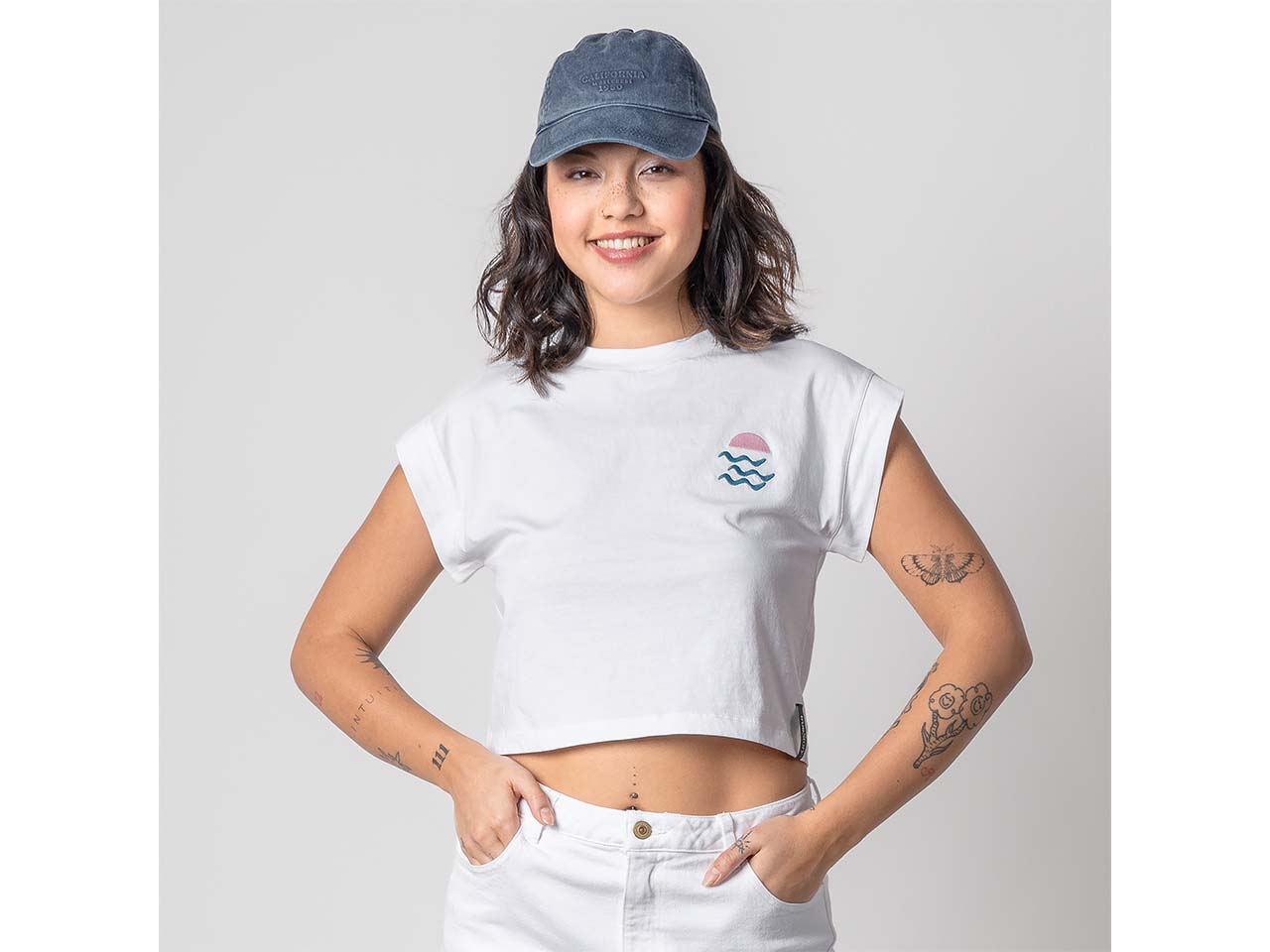trueStory Bio-Damen-T-Shirt 'DANBI' cropped, ART E, Gr. S