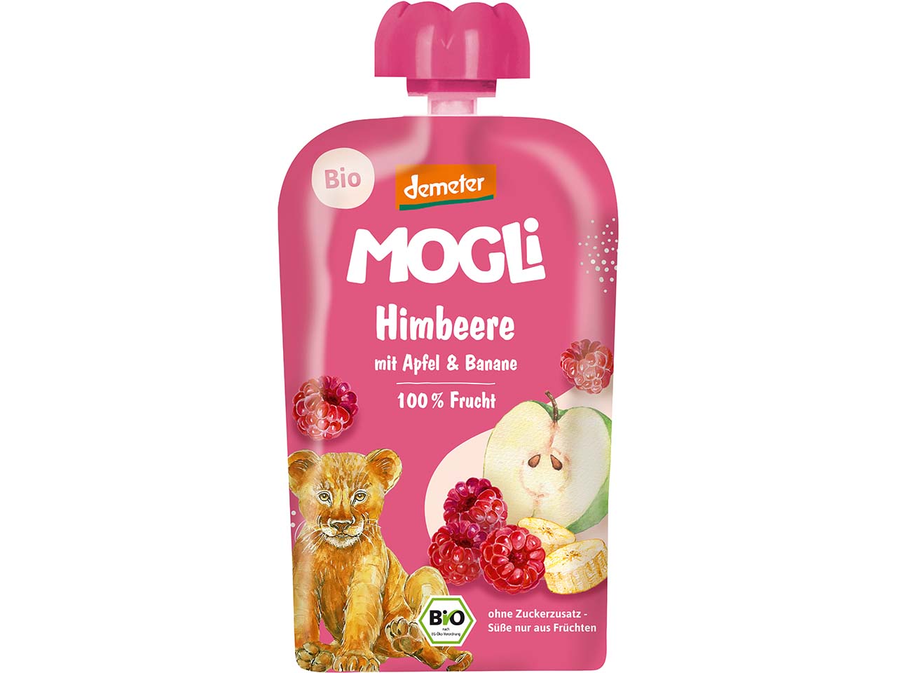 MOGLi Bio-Quetschie "Himbeere", 100 g