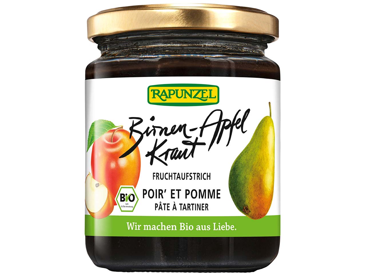 RAPUNZEL Fruchtaufstrich Birnen-Apfel-Kraut, 300 g