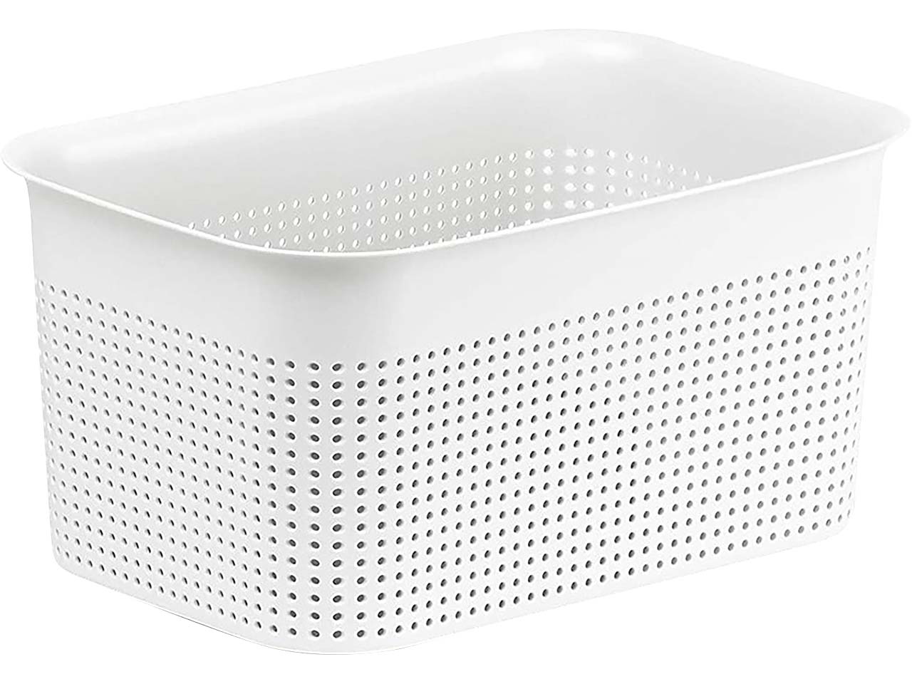 rotho Aufbewahrungskorb "BRISEN" aus Recyclingkunststoff, 4,5 l, weiß